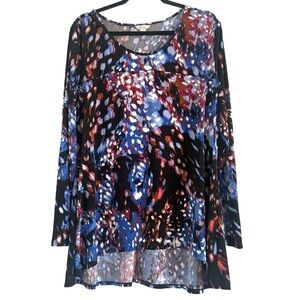 ☘️ 3/$17 Cato Multicolor Abstract Print Blouse XL
